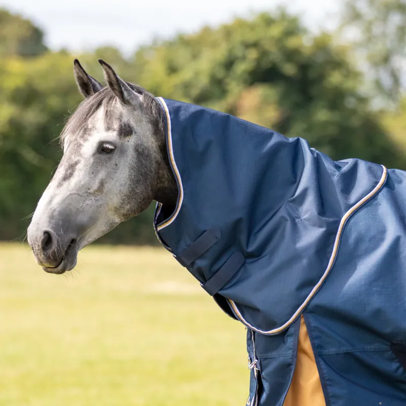 Shires Highlander Plus Lite Turnout Rug Neck Cover - Navy
